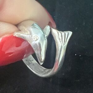 TAXCO 925 STERLING SILVER VINTAGE DOLPHIN RING